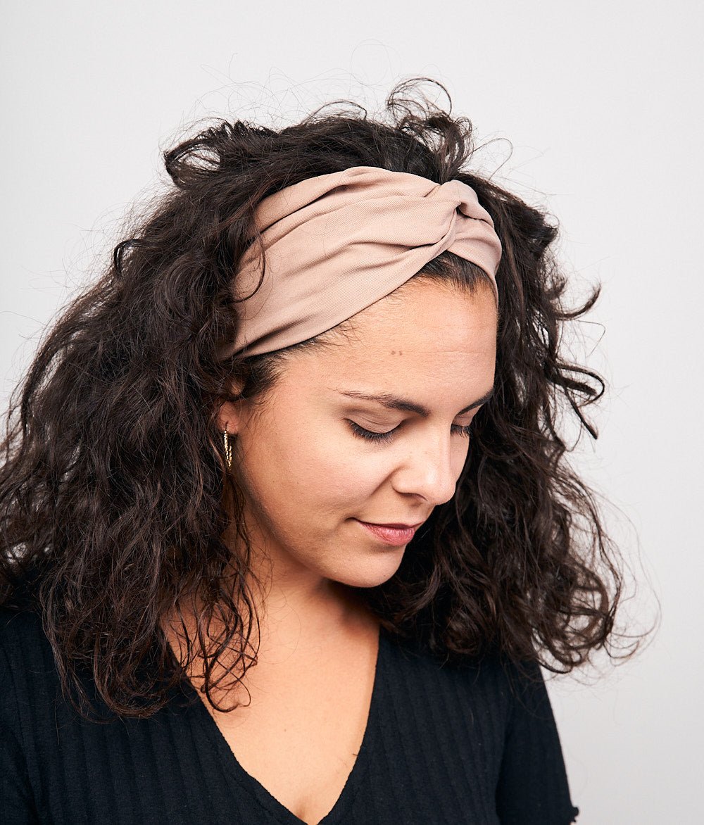 Haarband aus Lyocell - Haarbänder - obumi - 257 - Beige