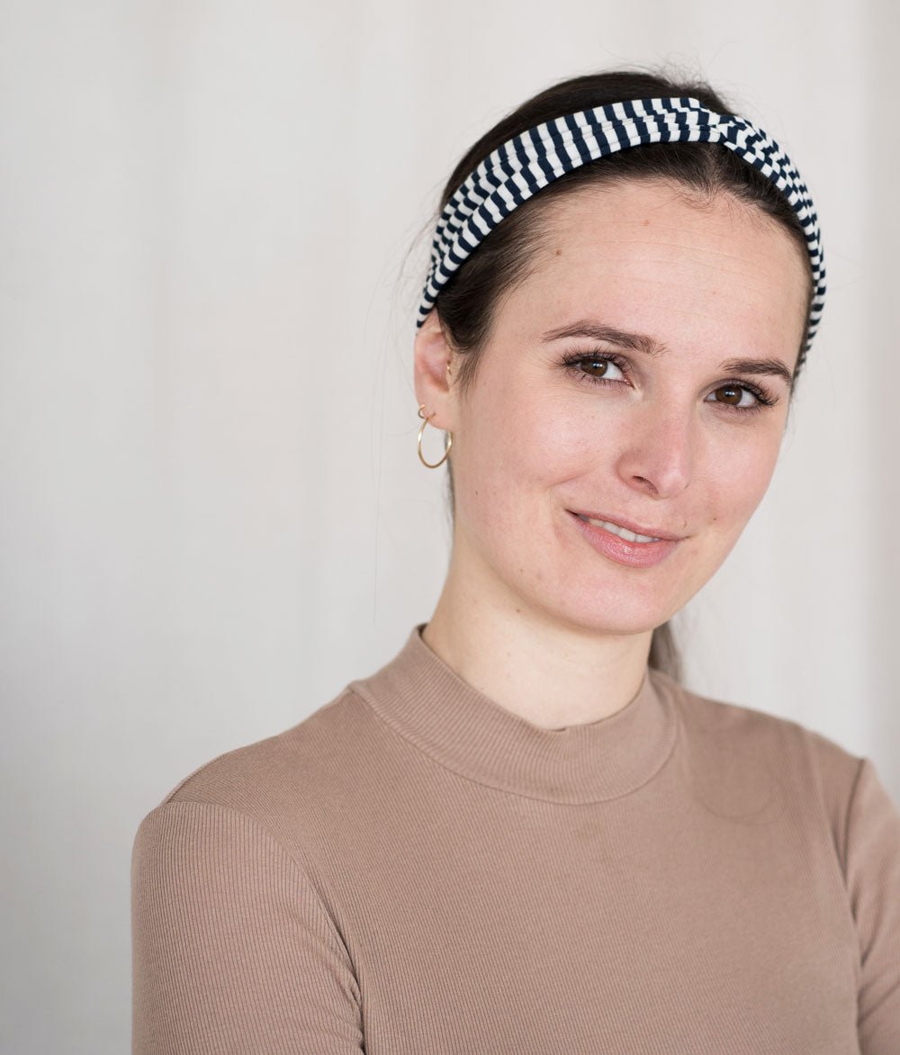 Haarband Bow aus Bio Jersey - Haarbänder - obumi - 421 - Black