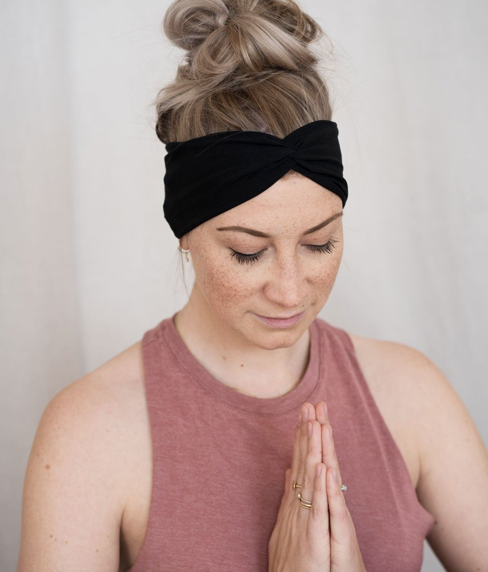 Haarband Bow aus Bio Jersey - Haarbänder - obumi - 421 - Black