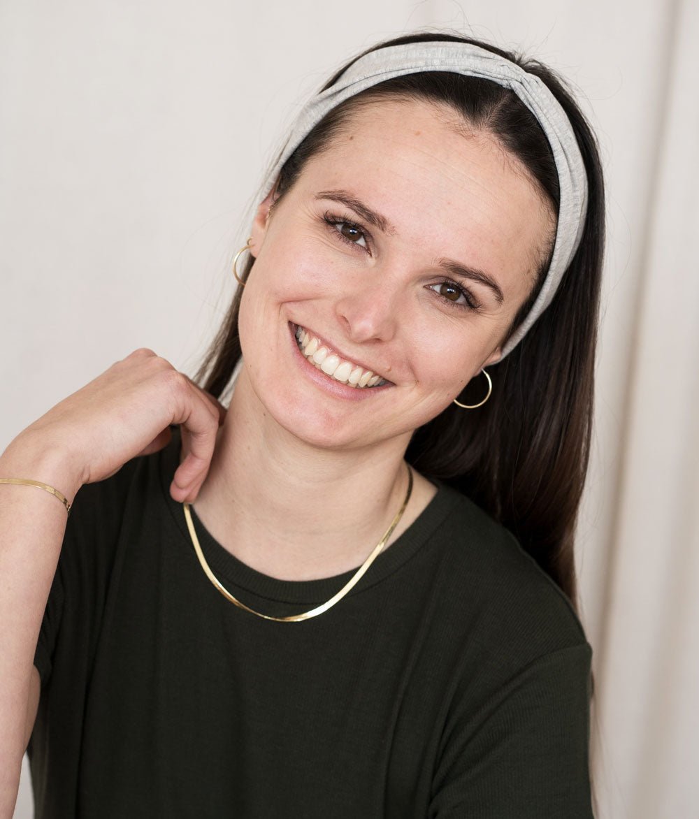 Haarband Bow aus Bio Jersey - Haarbänder - obumi - 424 - Light Grey