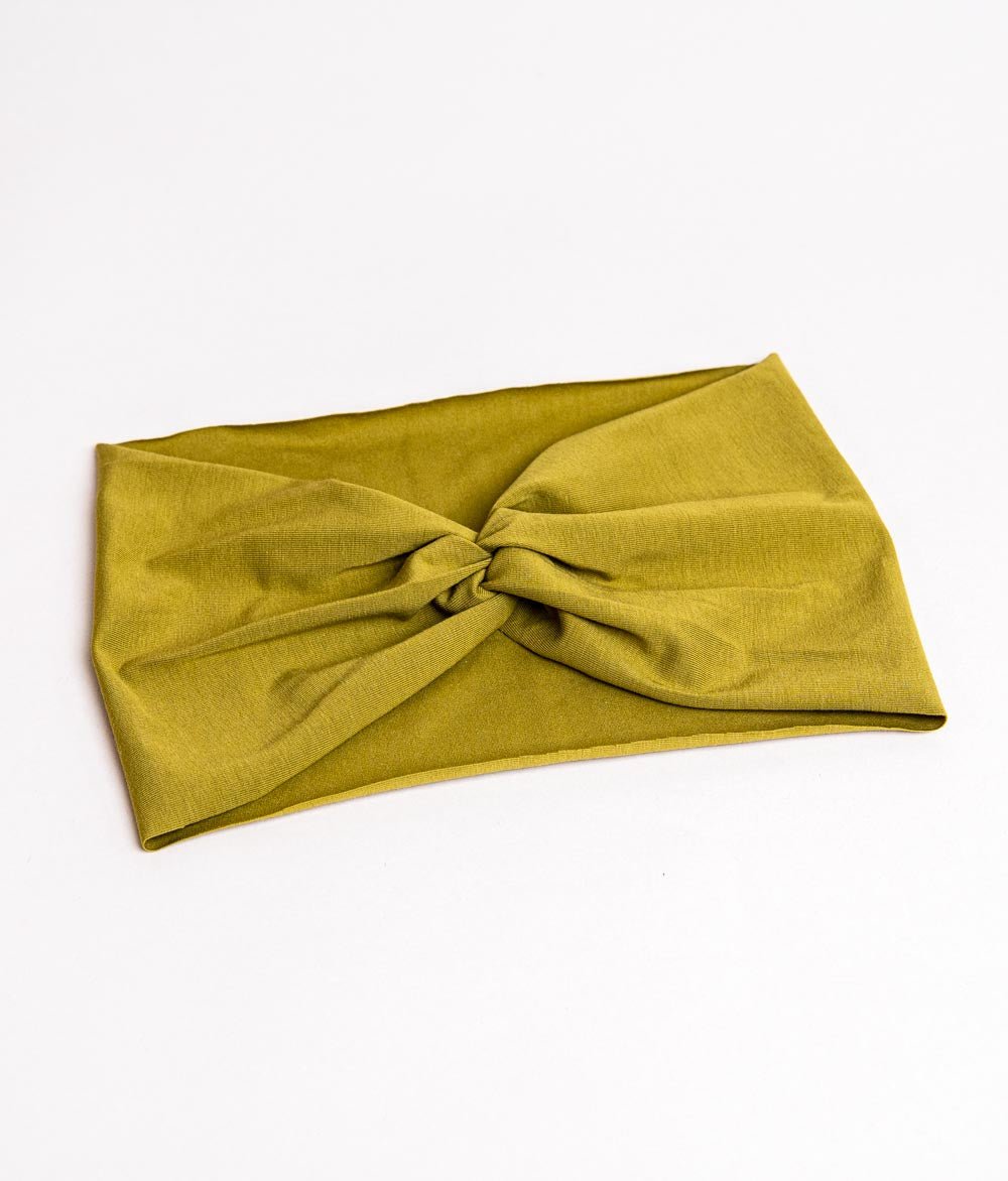 Haarband Bow aus Bio Jersey - Haarbänder - obumi - 430 - Olive