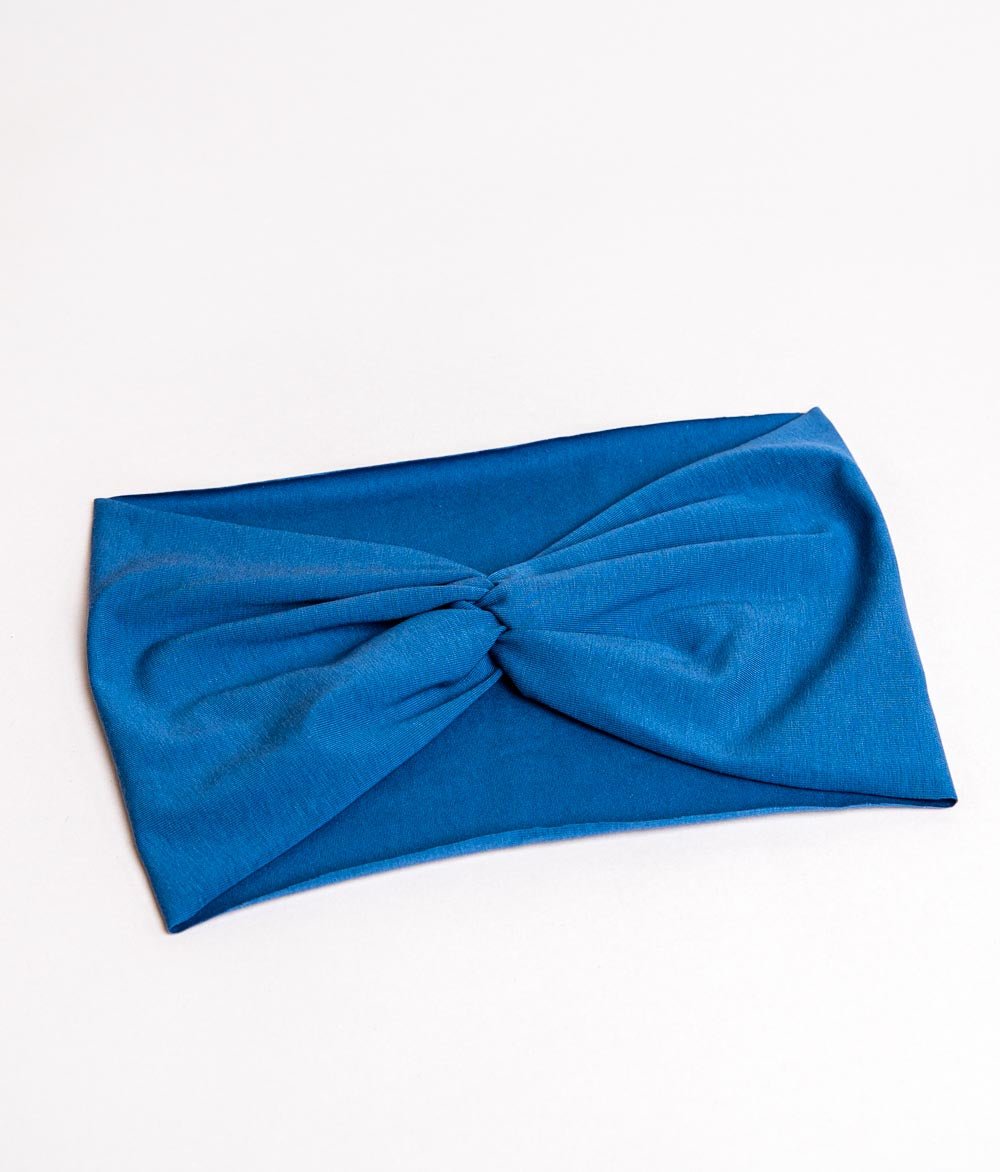 Haarband Bow aus Bio Jersey - Haarbänder - obumi - 431 - Grey Blue