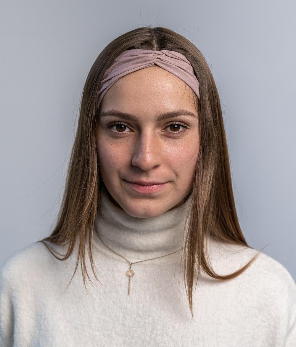 Haarband Bow aus Bio Jersey - Haarbänder - obumi - 432 - Woodrose