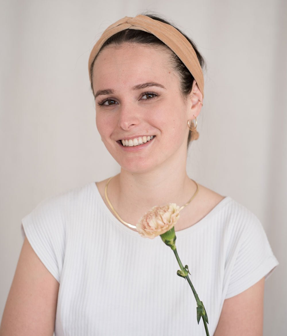 Haarband Bow aus Bio Samt - Haarbänder - obumi - 452 - Beige