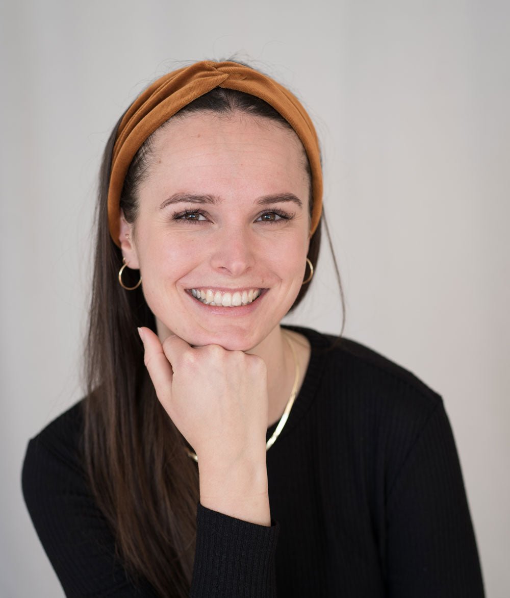 Haarband Bow aus Bio Samt - Haarbänder - obumi - 455 - Rost