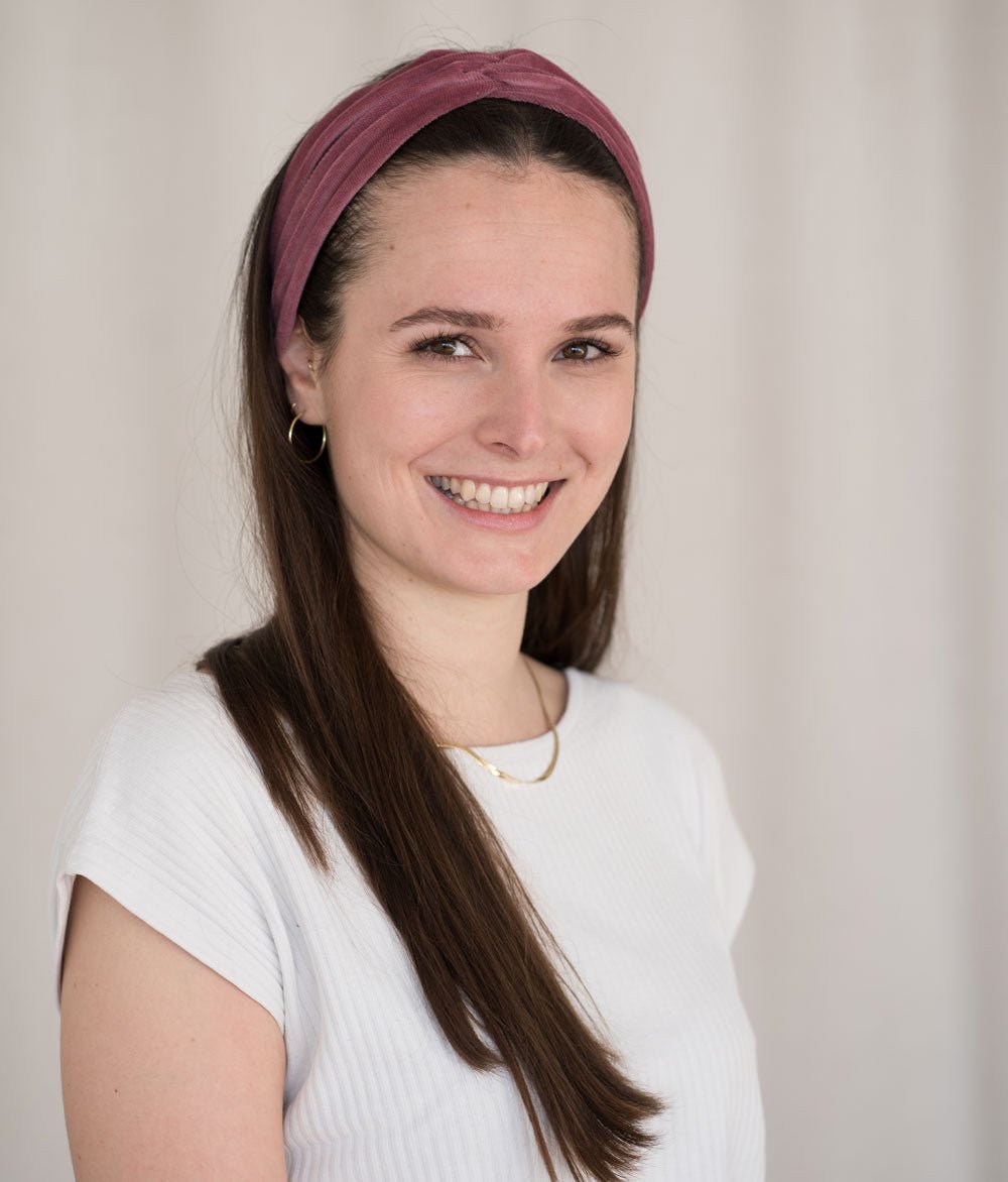 Haarband Bow aus Bio Samt - Haarbänder - obumi - 456 - Dusty Rose