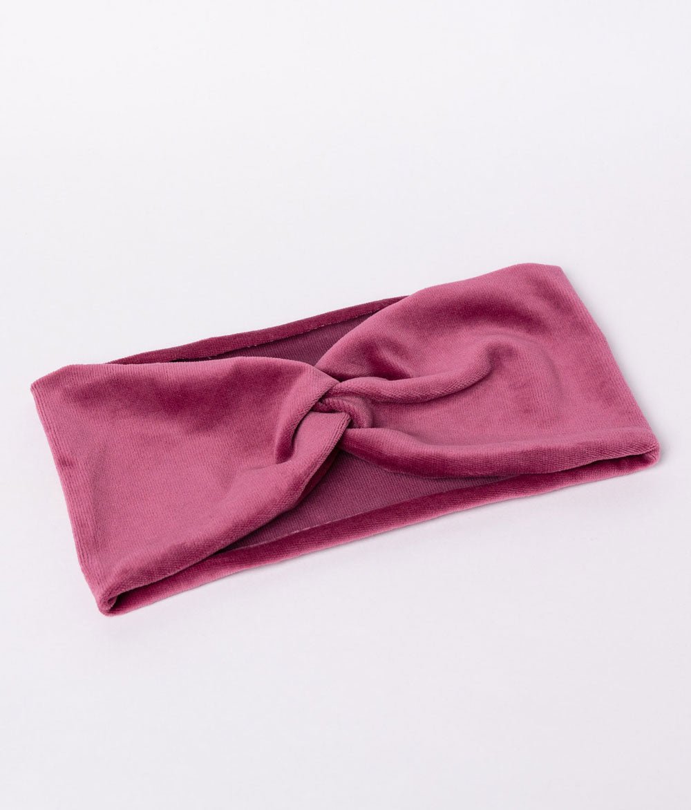 Haarband Bow aus Bio Samt - Haarbänder - obumi - 456 - Dusty Rose