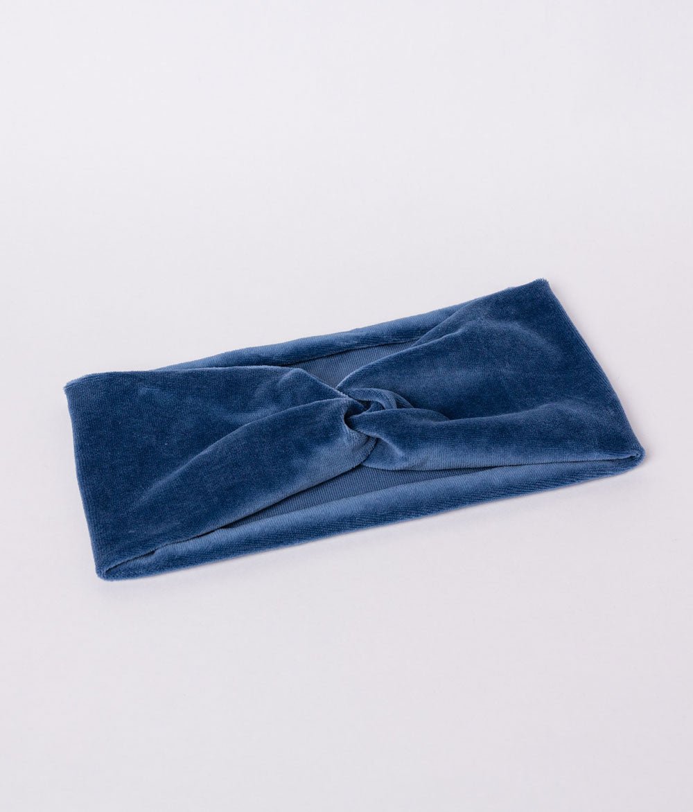 Haarband Bow aus Bio Samt - Haarbänder - obumi - 457 - Marine Blue