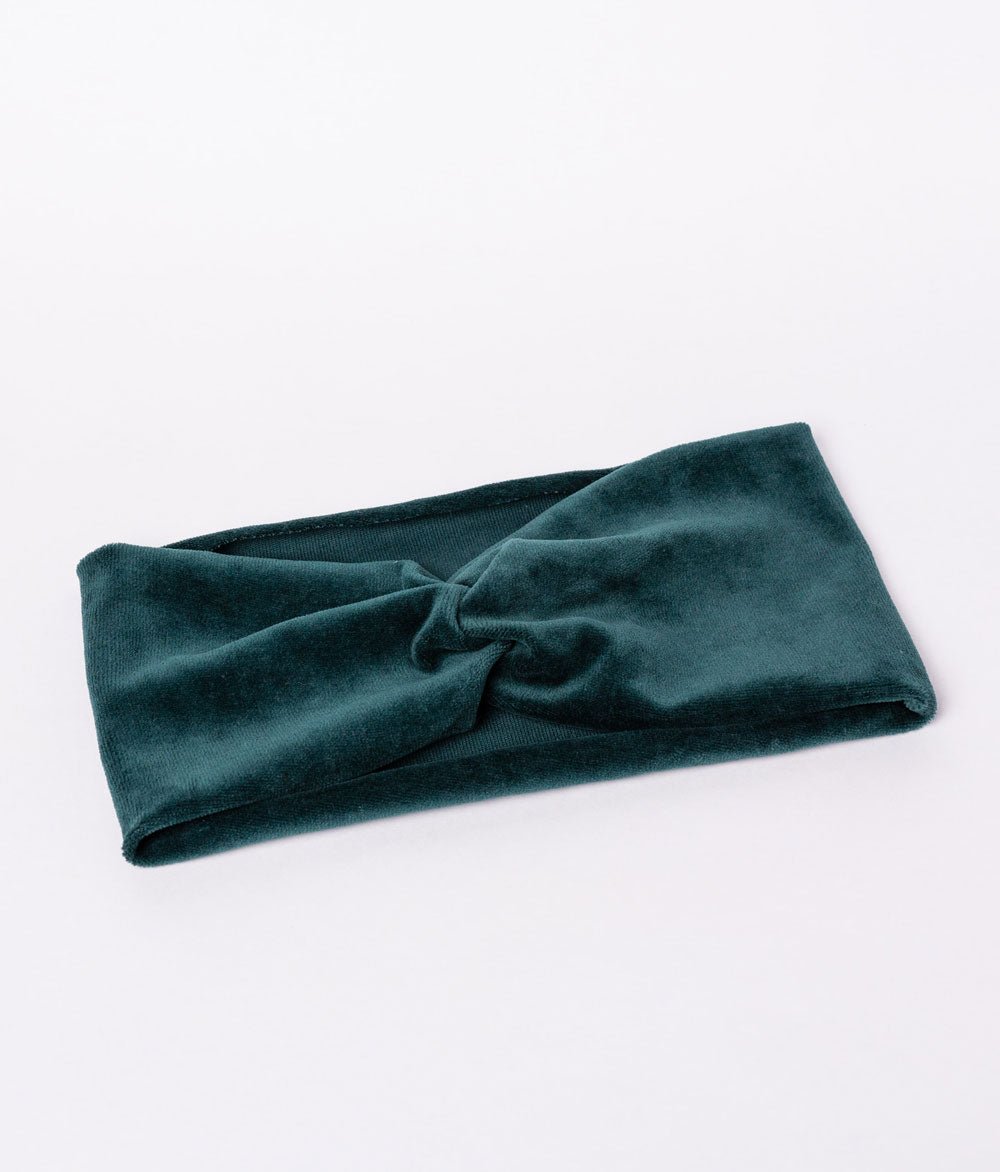 Haarband Bow aus Bio Samt - Haarbänder - obumi - 459 - Dark Green