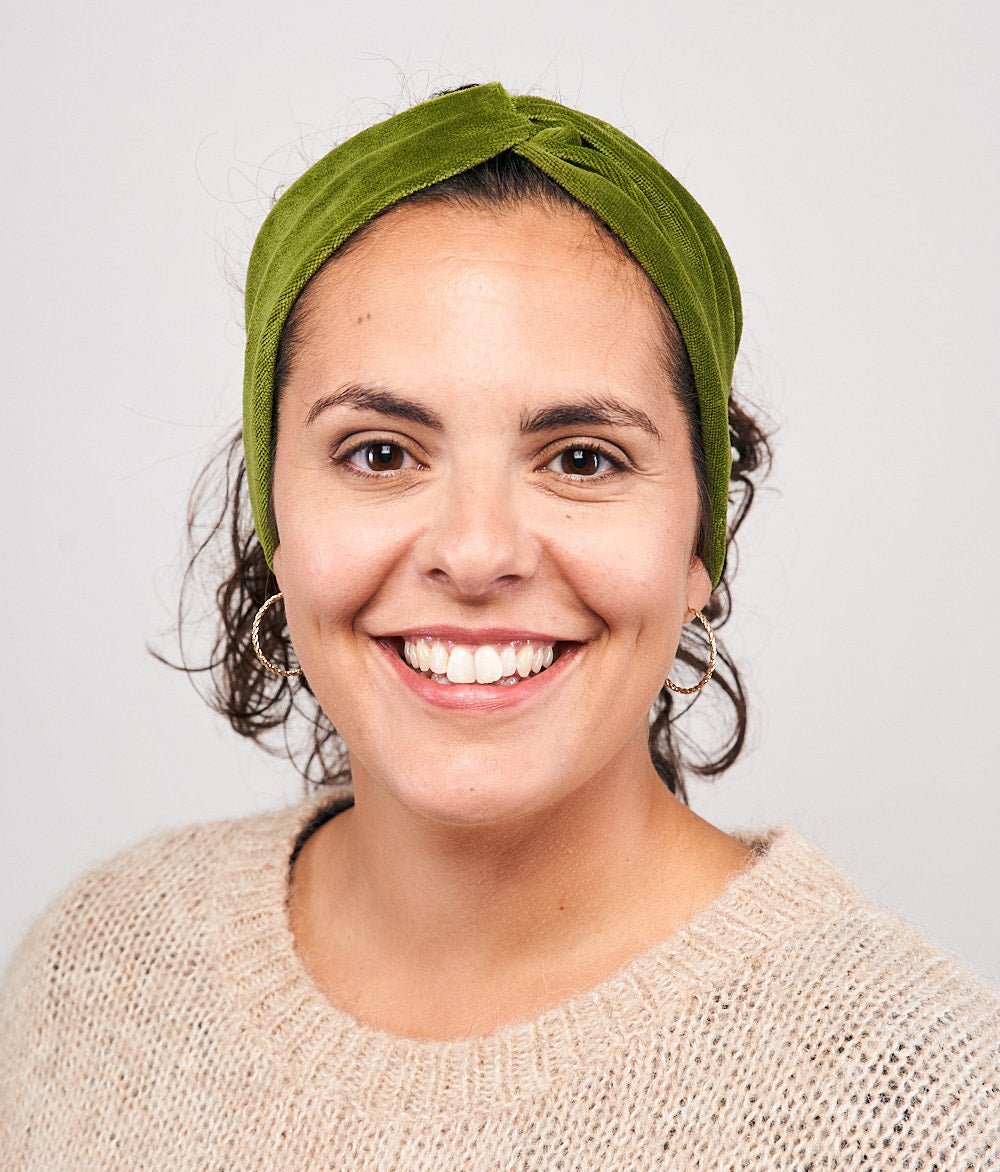 Haarband Bow aus Bio Samt - Haarbänder - obumi - 460 - Forest Green