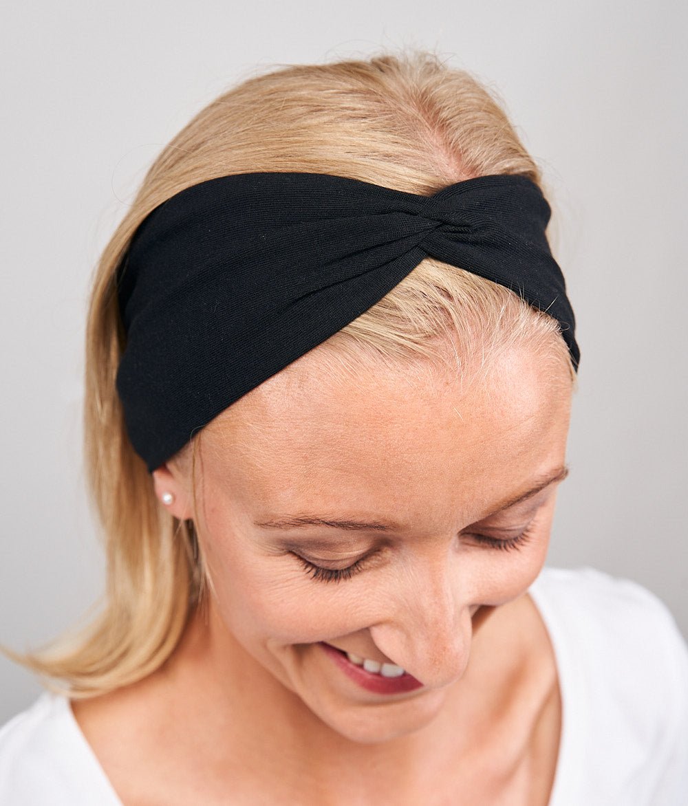 Haarband Bow aus TENCEL™ Modal - Stirnbänder - obumi - 440 - Black