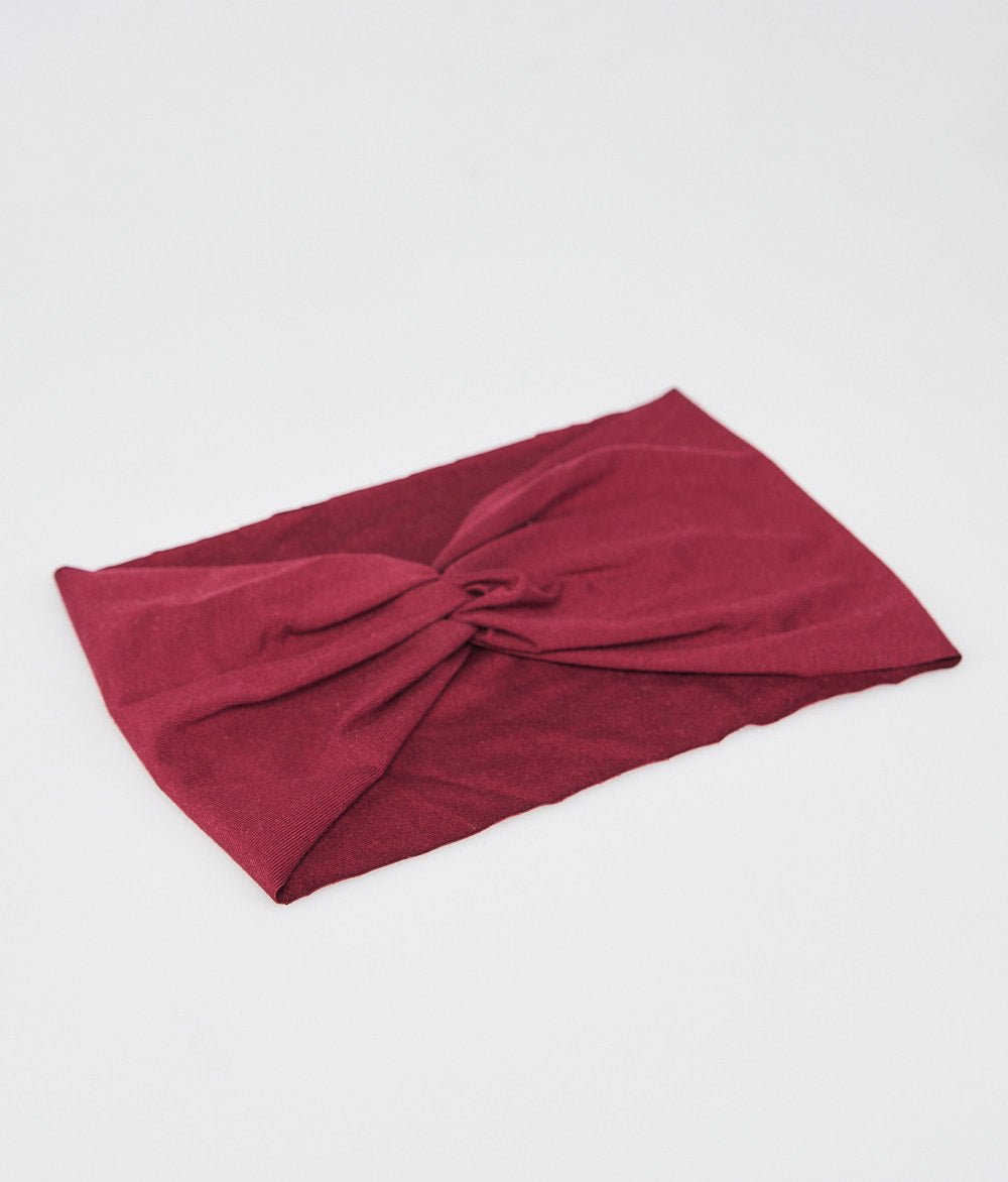 Haarband Bow aus TENCEL™ Modal - Stirnbänder - obumi - 441 - Burgundy