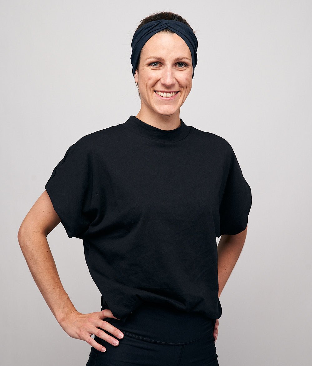 Haarband Bow aus TENCEL™ Modal - Stirnbänder - obumi - 444 - Navy