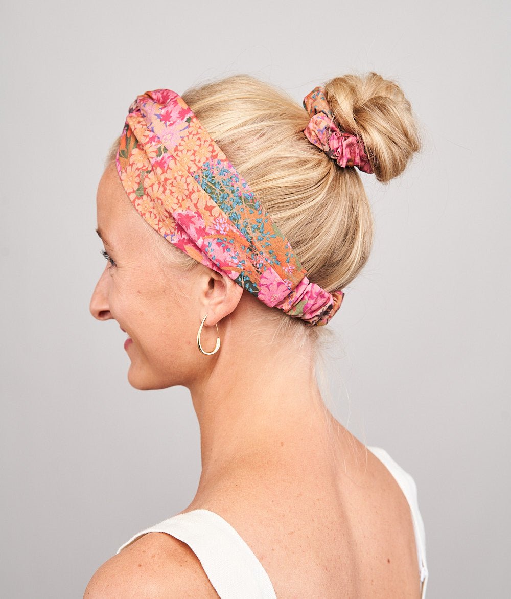 Haarband Print aus Bio Baumwolle - Haargummis - obumi - 260 - Floral