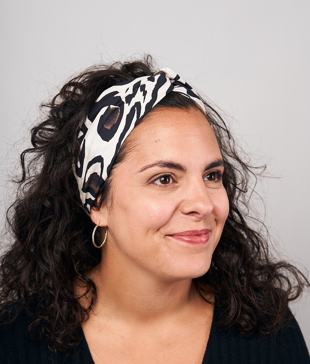 Haarband Print aus Bio Baumwolle - Haargummis - obumi - 261 - Leo