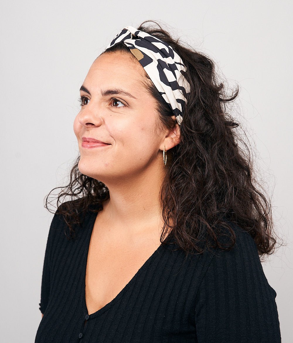 Haarband Print aus Bio Baumwolle - Haargummis - obumi - 261 - Leo