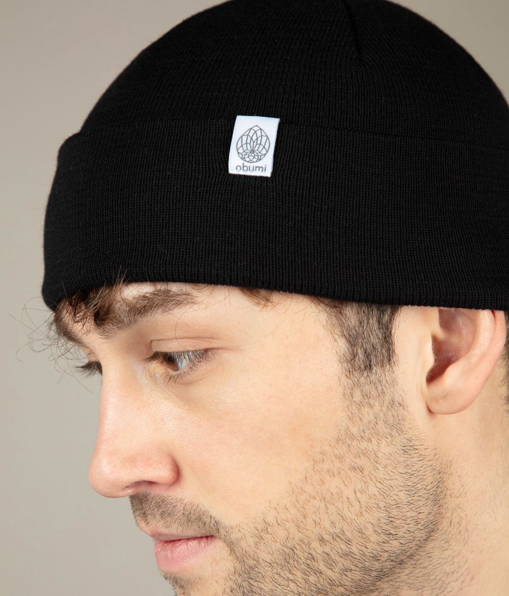Mütze aus Bio Baumwolle - Fisherman - Mütze - obumi - 715 - Black