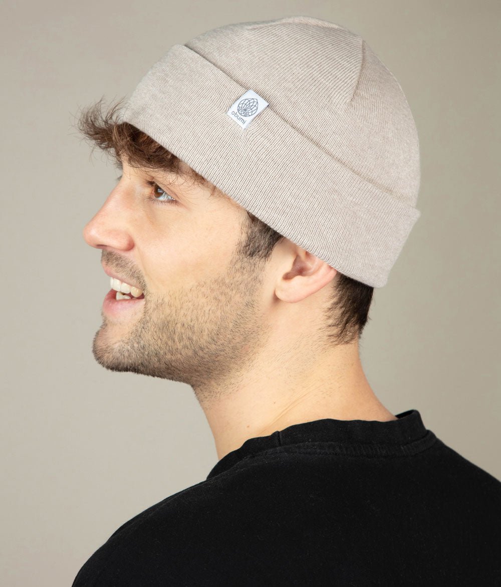 Mütze aus Bio Baumwolle - Fisherman - Mütze - obumi - 717 - Beige Melange