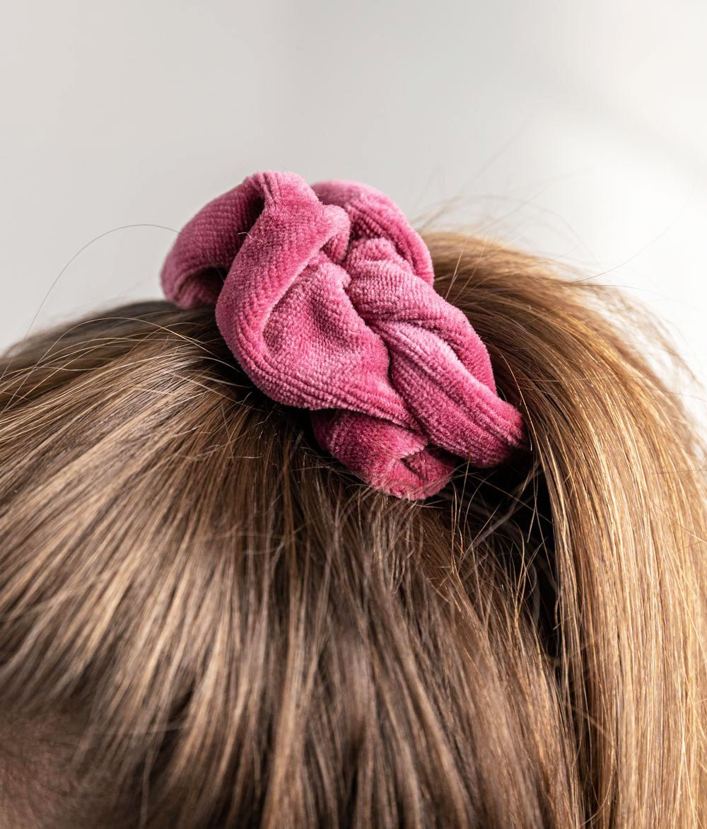 Scrunchie aus Bio Samt - Haargummis - obumi - 566 - Dusty Rose