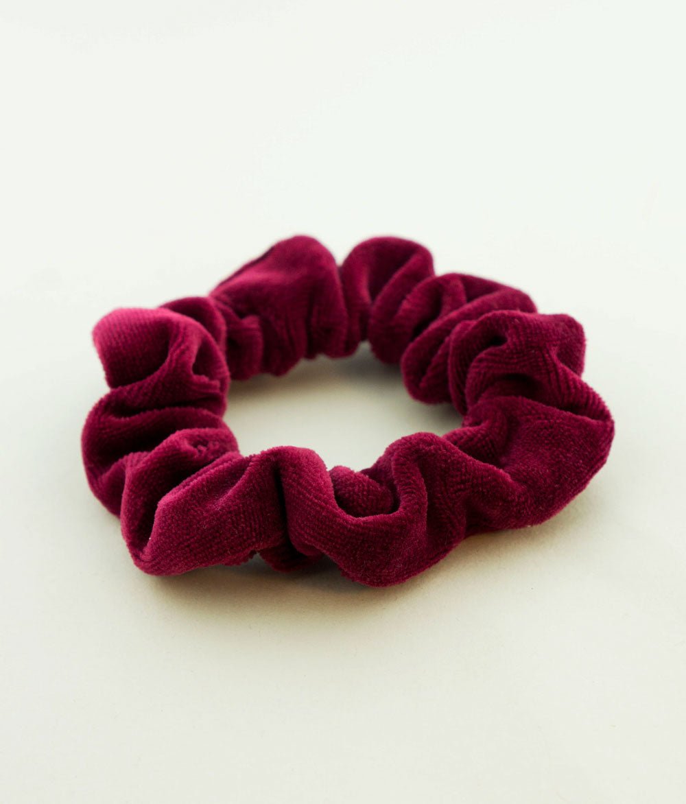 Scrunchie aus Bio Samt - Haargummis - obumi - 568 - Burgundy