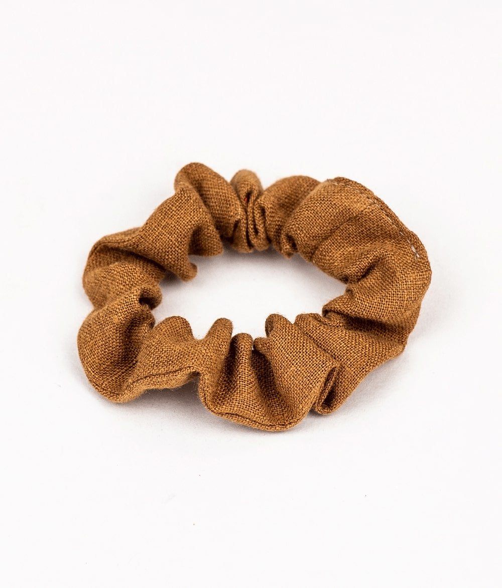 Scrunchie aus Leinen - Haargummis - obumi - 271 - Cinnamon