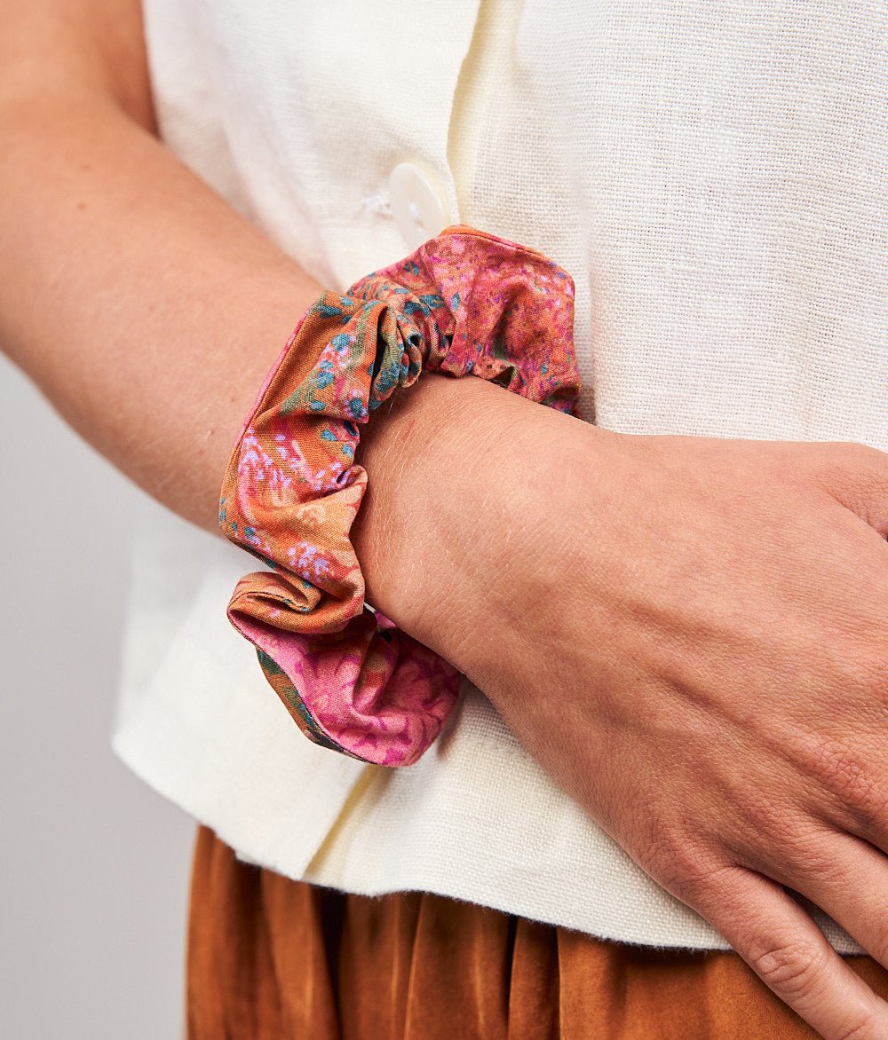 Scrunchie Print aus Bio Baumwolle - obumi - 290 - Floral