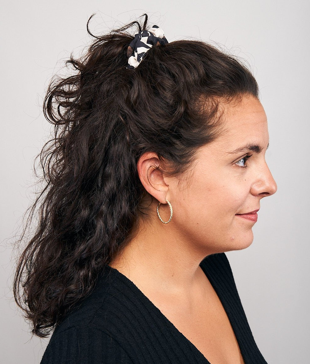 Scrunchie Print aus Bio Baumwolle - obumi - 291 - Leo