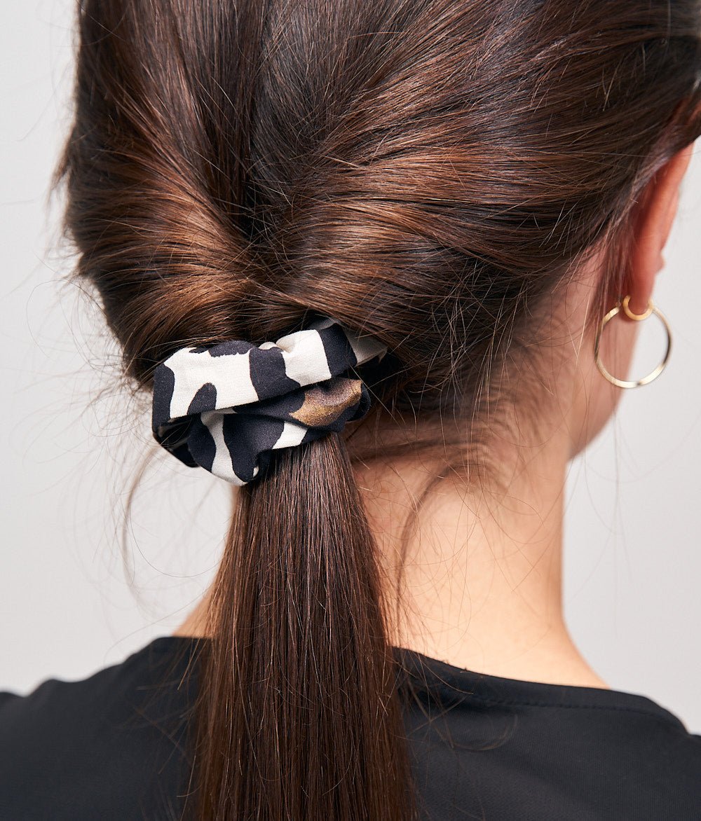 Scrunchie Print aus Bio Baumwolle - obumi - 291 - Leo