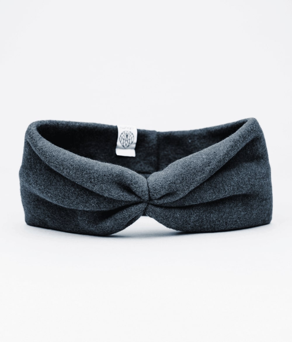 Stirnband Bow aus Bio Baumwolle - Stirnbänder - obumi - 131 - Black Melange