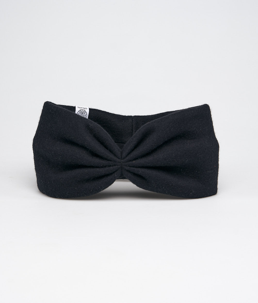 Stirnband Bow aus Bio Baumwolle - Stirnbänder - obumi - 140 - Black