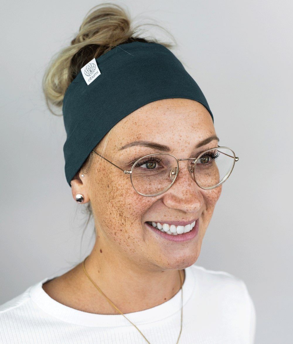 Stirnband Classic Breit aus Bio Jersey - Stirnbänder - obumi - 403 - Air Blue