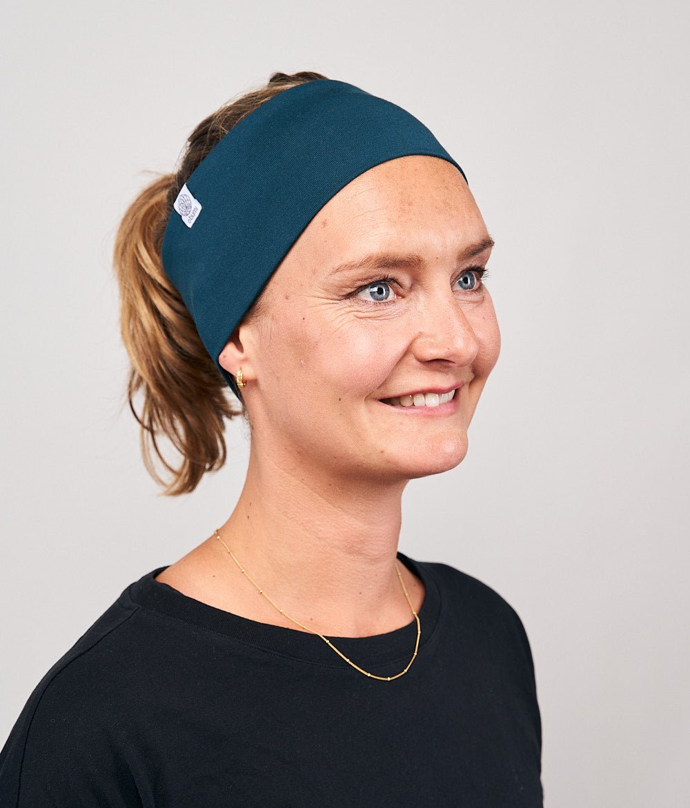 Stirnband Classic Breit aus TENCEL™ Modal - Stirnbänder - obumi - 412 - Petrol