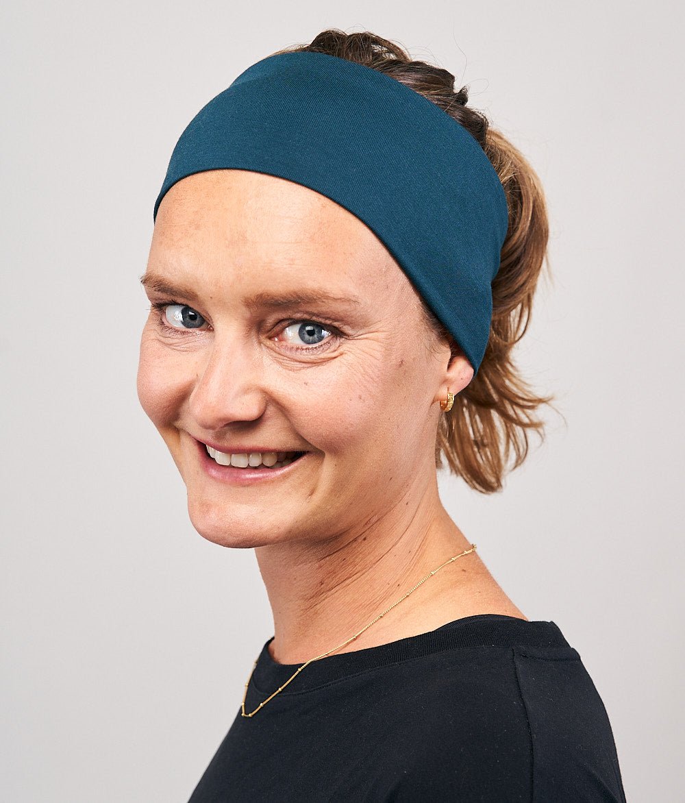 Stirnband Classic Breit aus TENCEL™ Modal - Stirnbänder - obumi - 412 - Petrol