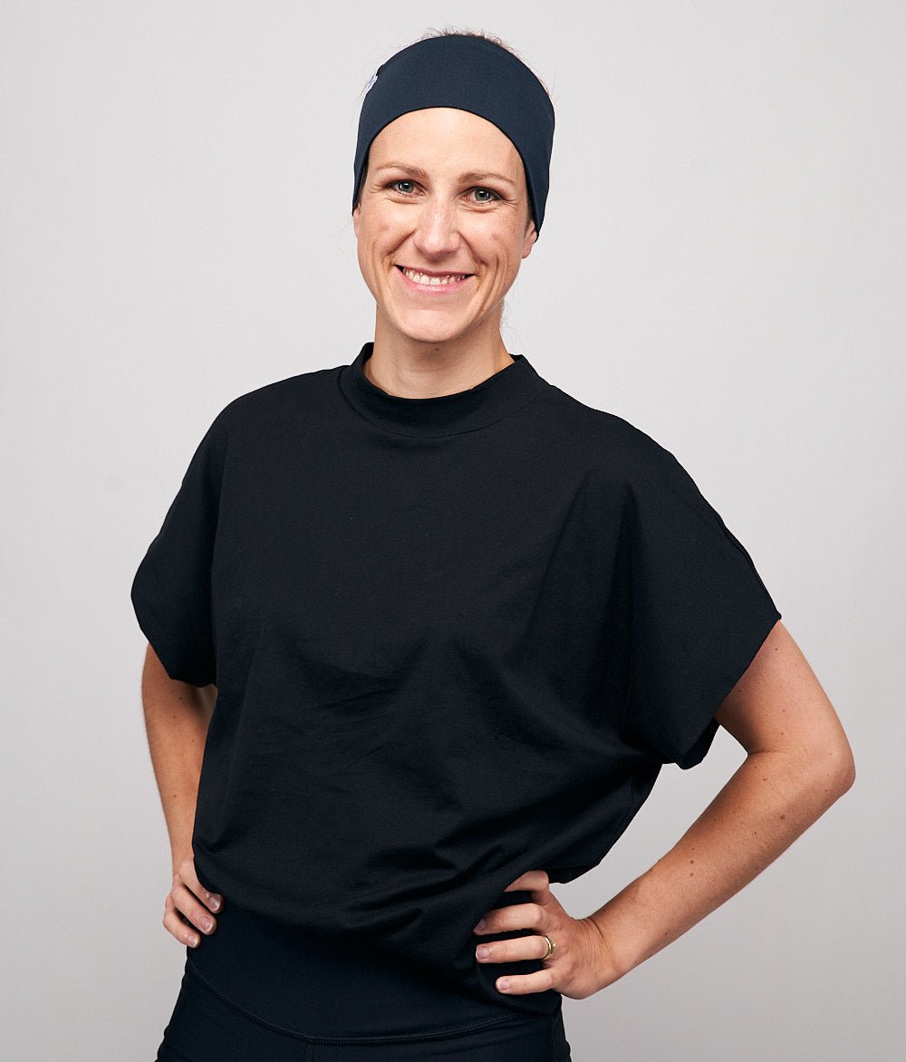 Stirnband Classic Breit aus TENCEL™ Modal - Stirnbänder - obumi - 414 - Navy