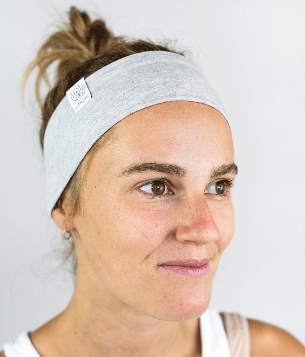 Stirnband Classic Schmal aus Bio Jersey - Stirnbänder - obumi - 364 - Light Grey