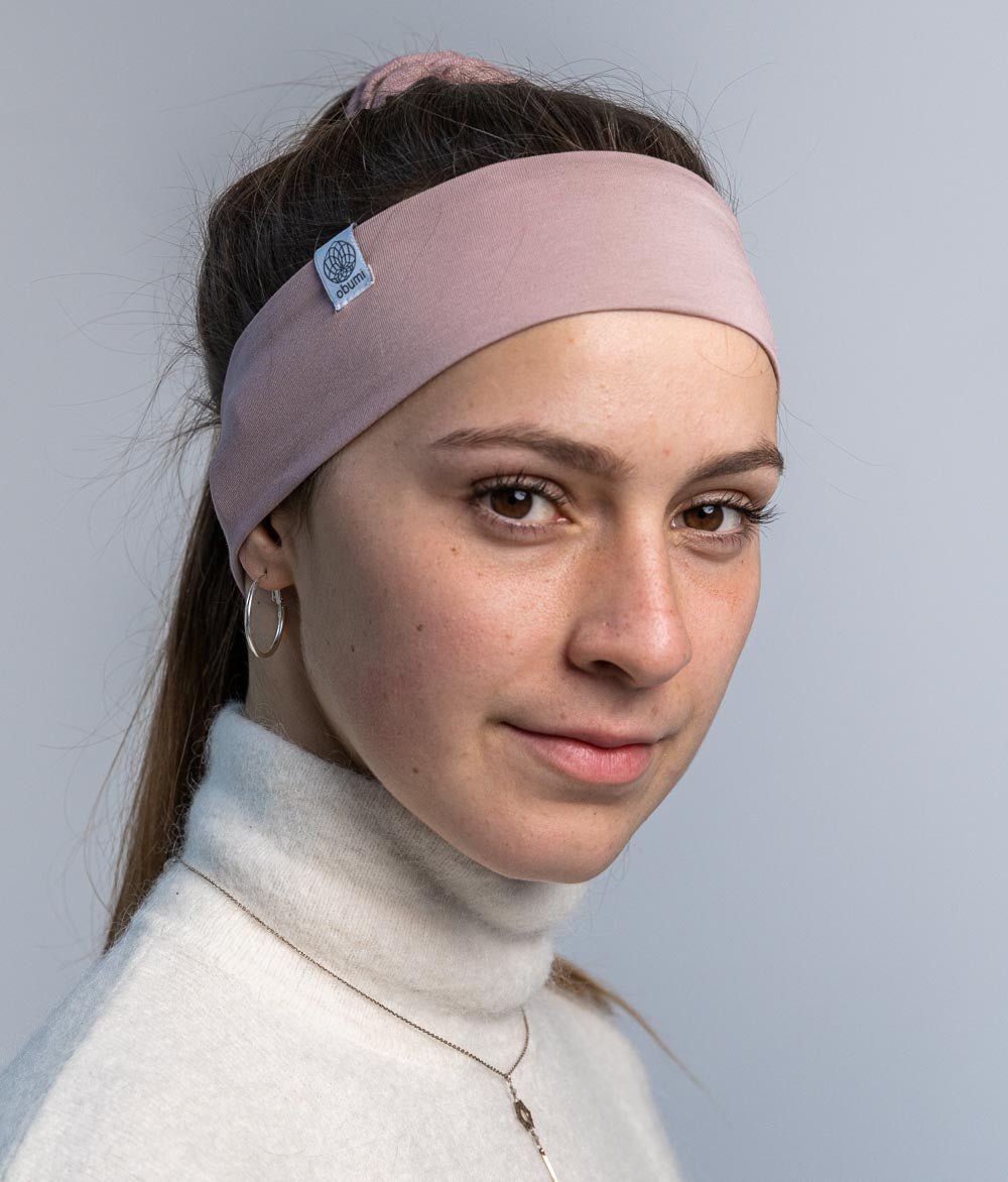 Stirnband Classic Schmal aus Bio Jersey - Stirnbänder - obumi - 372 - Woodrose