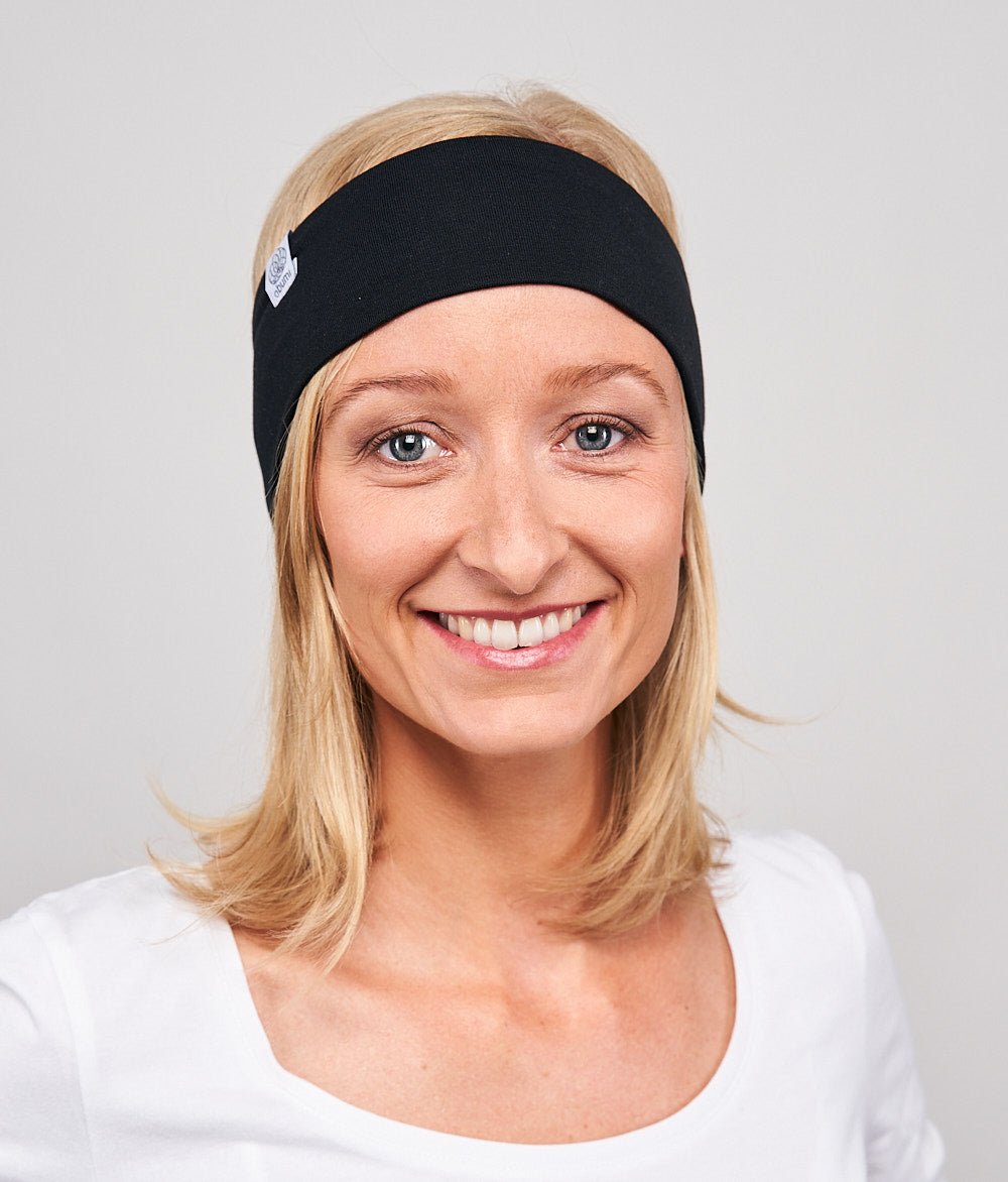 Stirnband Classic Schmal aus TENCEL™ Modal - Stirnbänder - obumi - 380 - Black