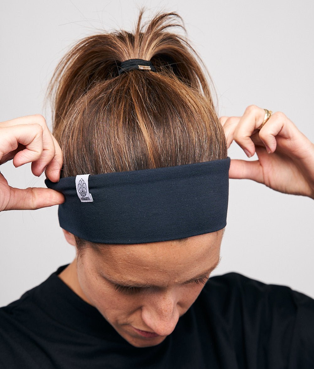 Stirnband Classic Schmal aus TENCEL™ Modal - Stirnbänder - obumi - 384 - Navy