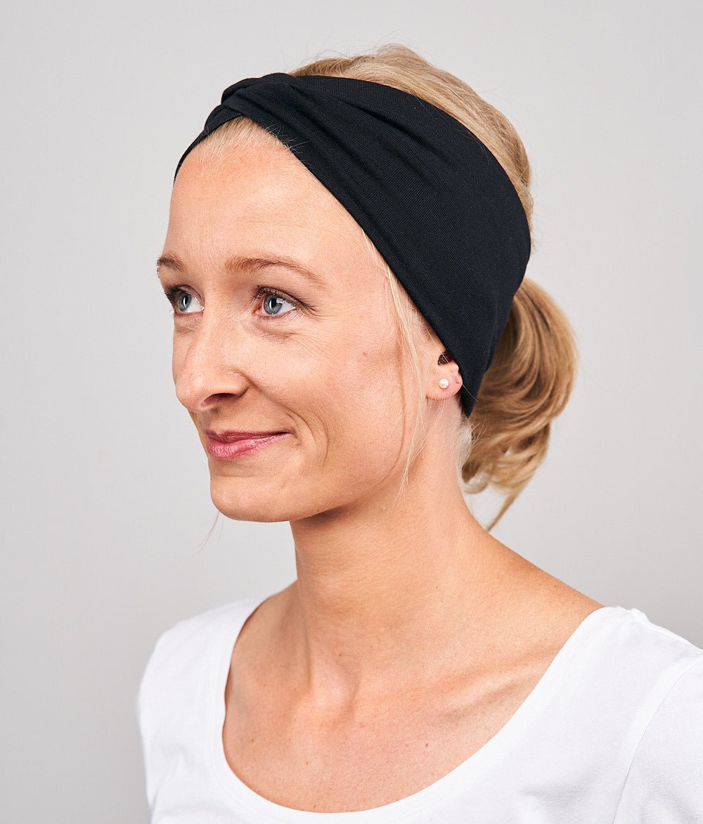 Stirnband Knot aus TENCEL™ Modal - Stirnbänder - obumi - 350 - Black