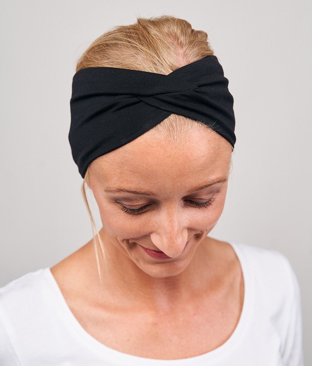 Stirnband Knot aus TENCEL™ Modal - Stirnbänder - obumi - 350 - Black