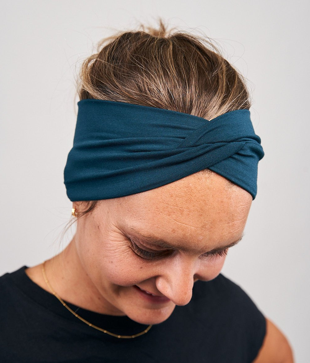 Stirnband Knot aus TENCEL™ Modal - Stirnbänder - obumi - 351 - Burgundy