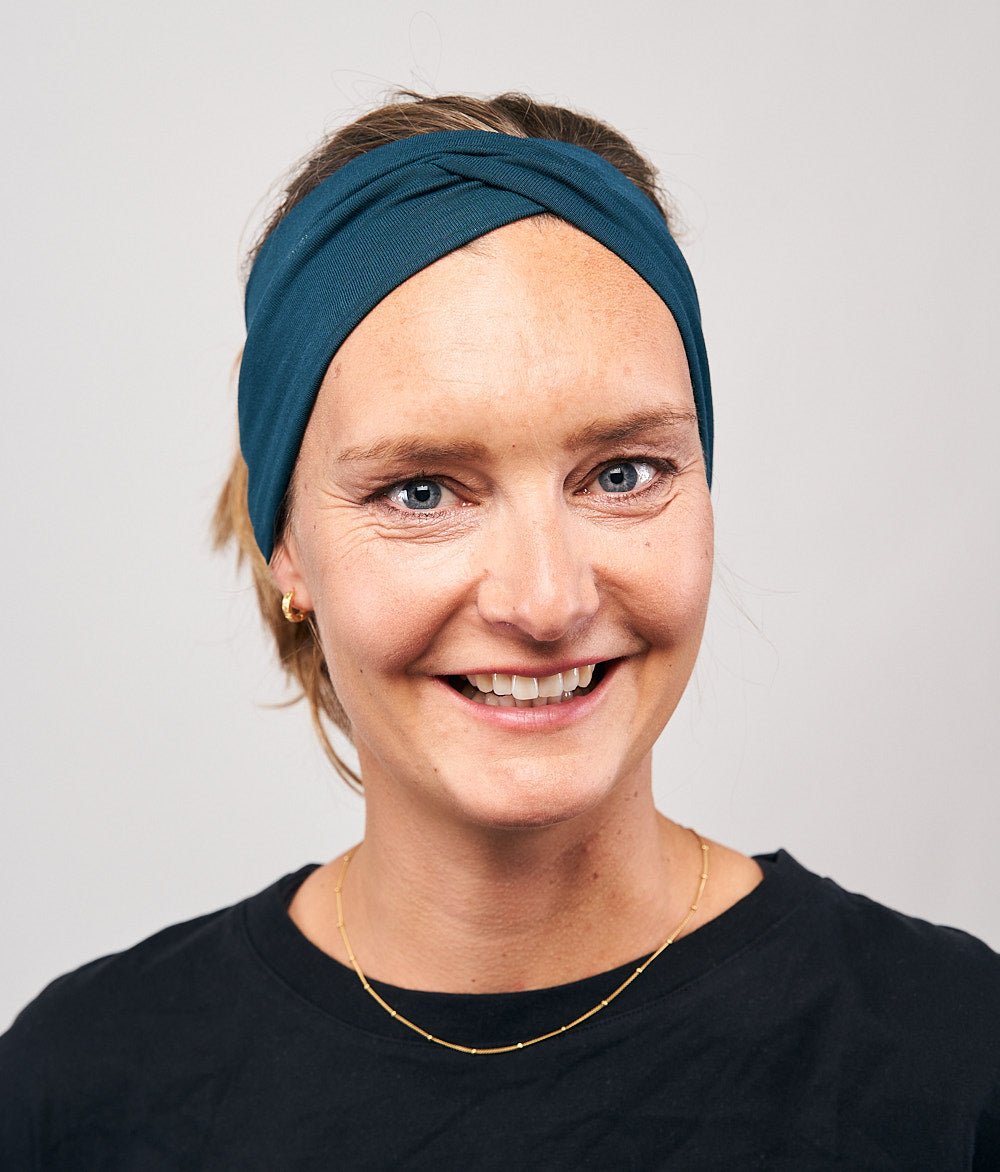 Stirnband Knot aus TENCEL™ Modal - Stirnbänder - obumi - 352 - Petrol