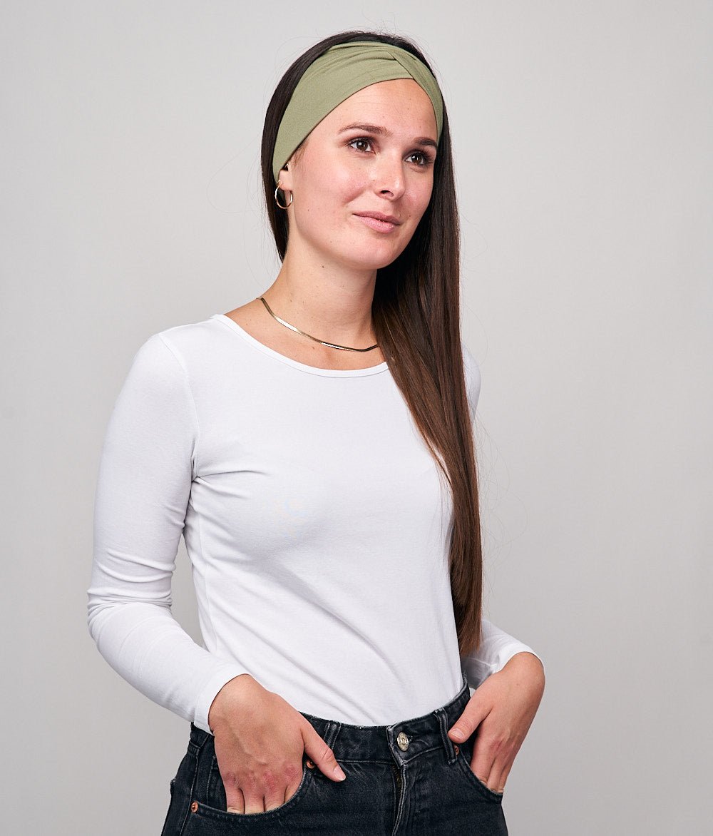 Stirnband Knot aus TENCEL™ Modal - Stirnbänder - obumi - 353 - Mint Green