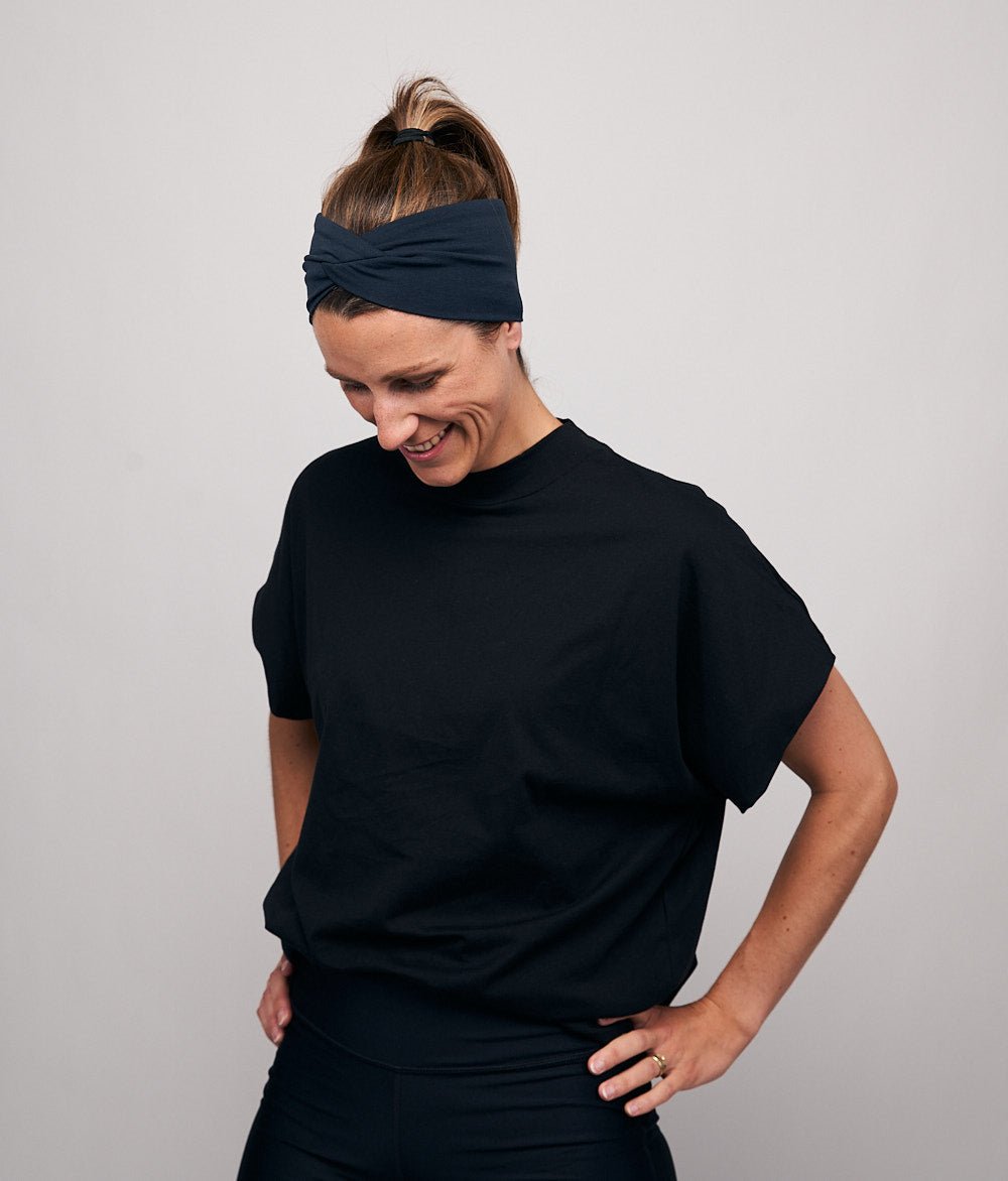 Stirnband Knot aus TENCEL™ Modal - Stirnbänder - obumi - 354 - Navy
