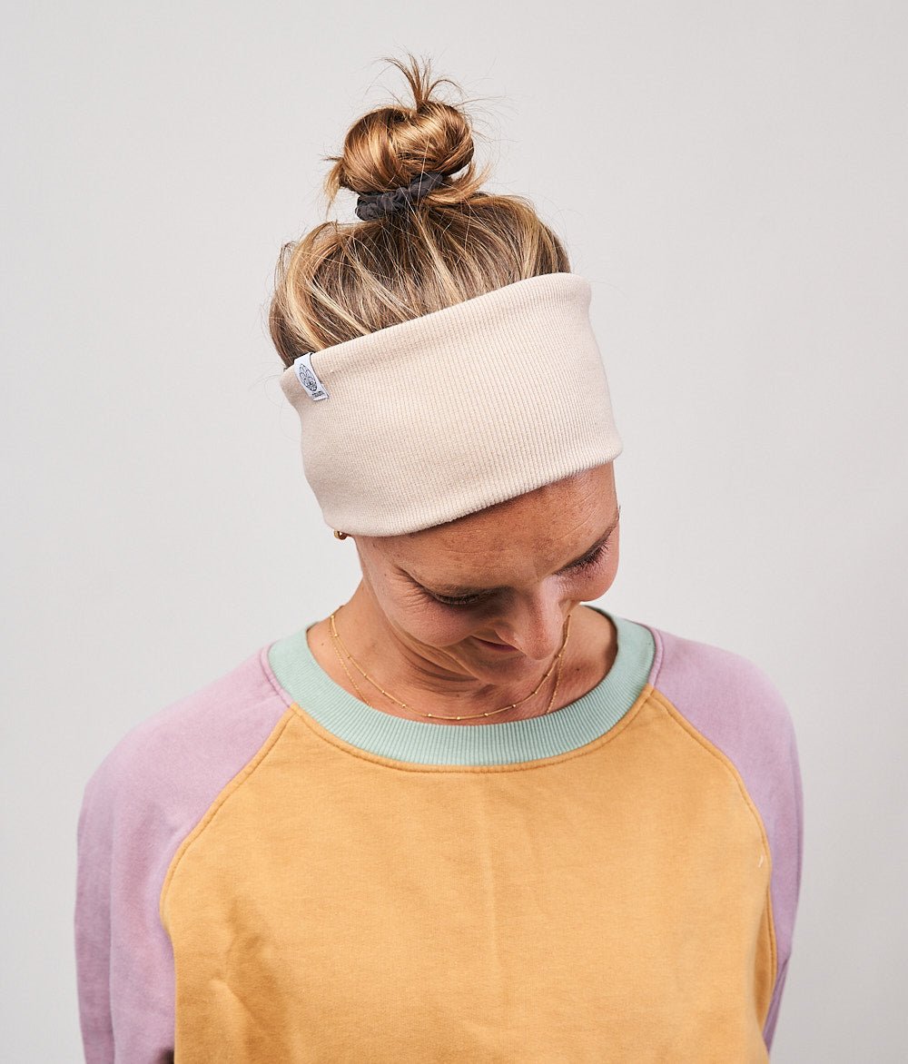 Stirnband Rippe Classic aus Bio Baumwolle - Stirnbänder - obumi - 801 - Burgundy