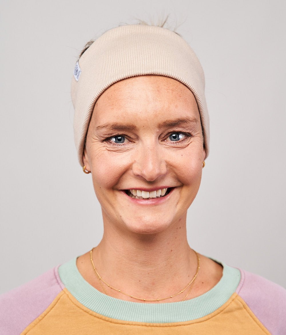 Stirnband Rippe Classic aus Bio Baumwolle - Stirnbänder - obumi - 802 - Beige