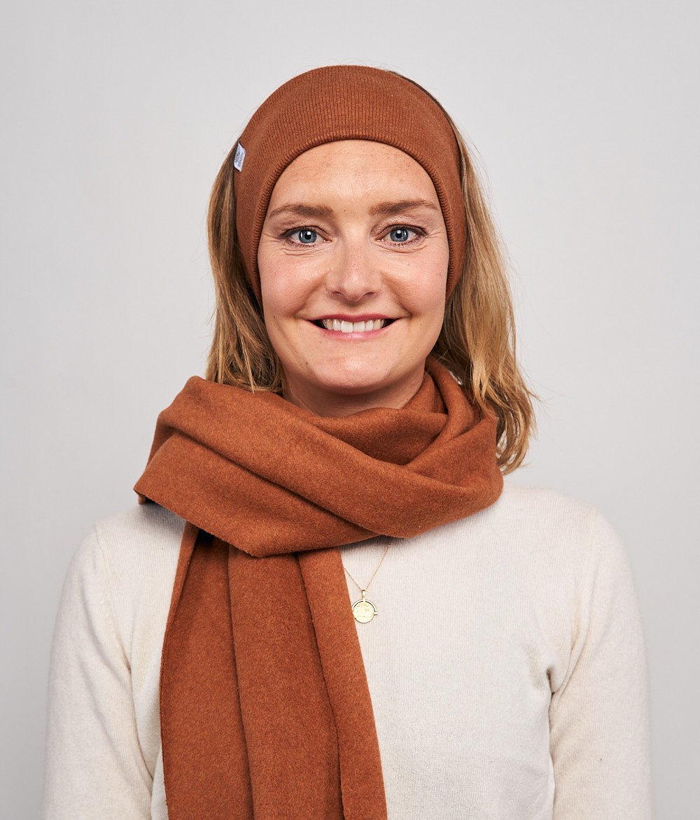 Stirnband Rippe Classic aus Bio Baumwolle - Stirnbänder - obumi - 803 - Rost