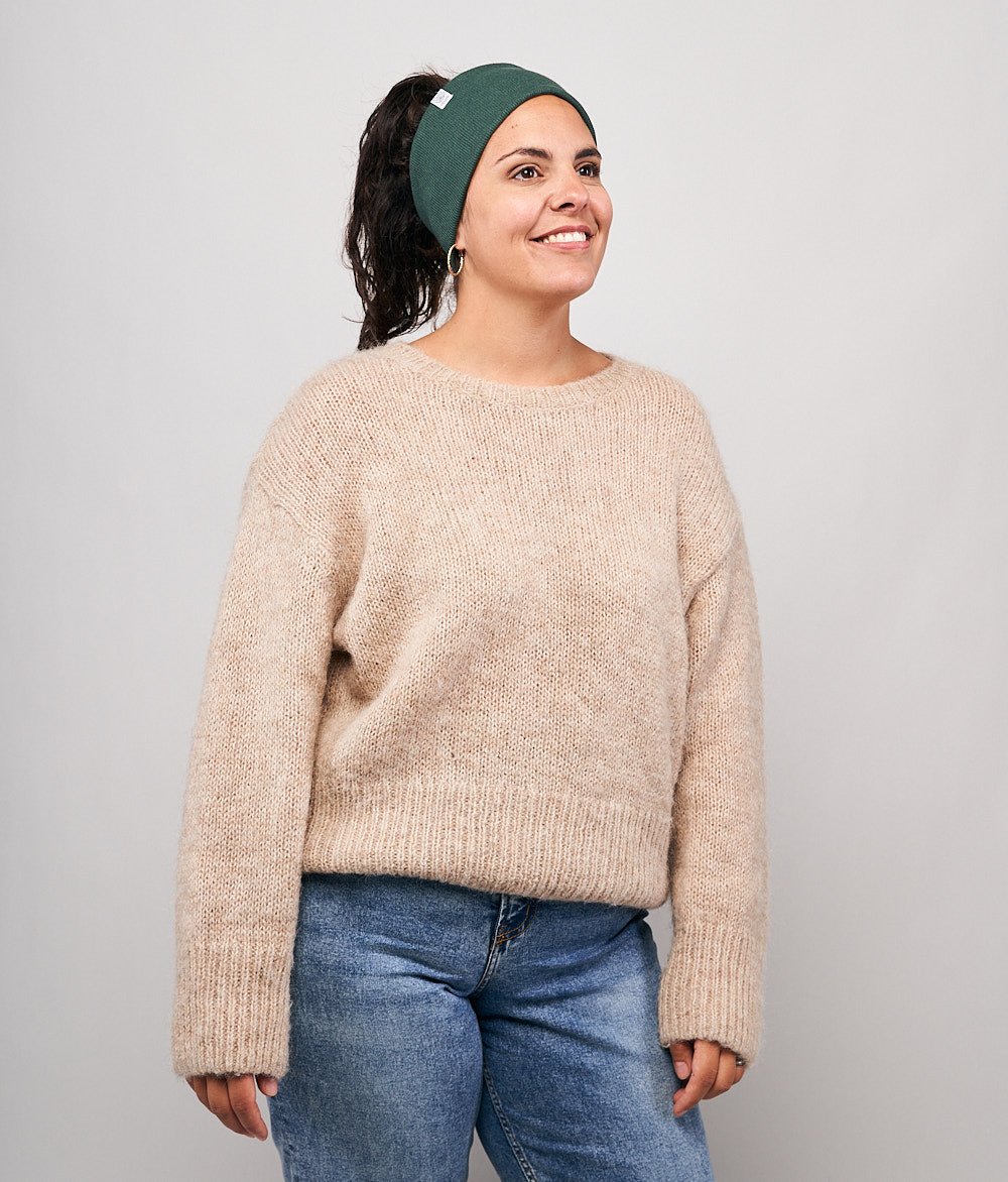 Stirnband Rippe Classic aus Bio Baumwolle - Stirnbänder - obumi - 804 - Forest Green