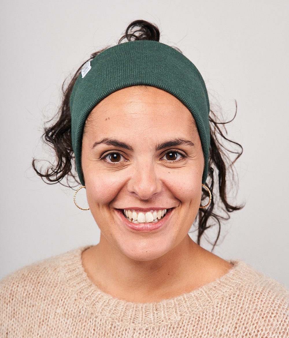 Stirnband Rippe Classic aus Bio Baumwolle - Stirnbänder - obumi - 804 - Forest Green