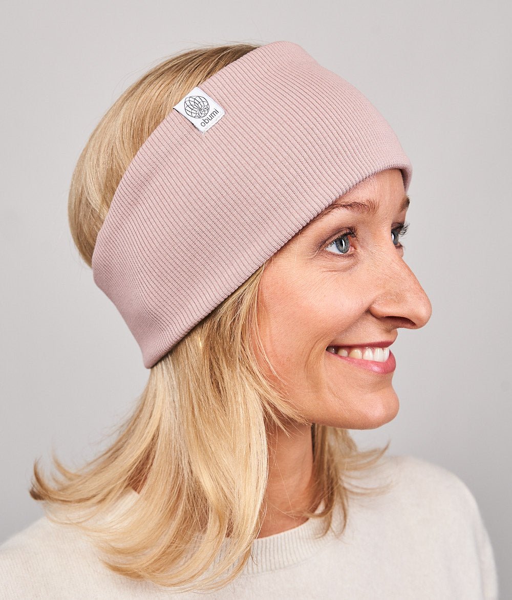 Stirnband Rippe Classic aus Bio Baumwolle - Stirnbänder - obumi - 808 - Woodrose